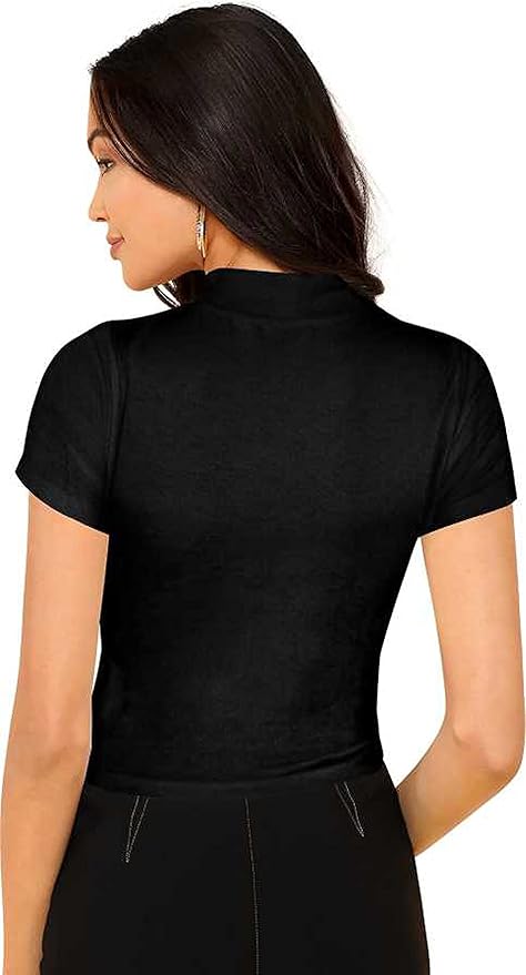 Women's Half Sleeve Round Neck Elegant Casual T-Shirt